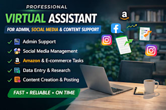 be a general virtual assistant for admin and social media support