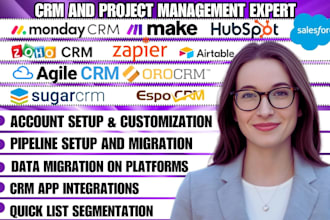 set up salesforce airtable monday CRM zoho CRM eway CRM hubspot odoo sugarcrm