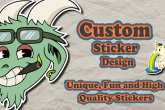 create awesome 1930s rubber hose stickers for your brand