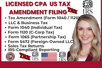 cpa amend previous tax return filing federal and state tax returns accurately