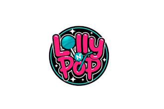design  lolly pop world variety logo