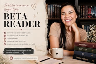 beta read your romance, fantasy or ya manuscript