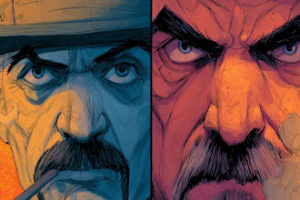 comic book illustration with comic book illustrator