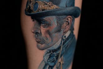 create a small, minimalistic, fine line spiritual tattoo