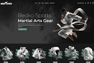 design martial art website karate taekwondo mma website coaching instructor site