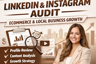 audit linkedin and instagram for ecommerce and local business growth