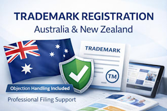 handle trademark registration in australia and new zealand with office action