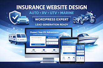 design auto insurance rv utv motorcycle marine yatch boat car insurance website
