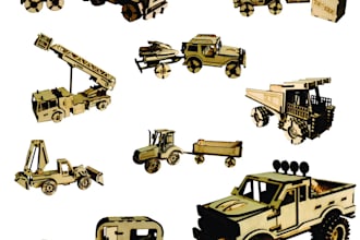 create custom cnc laser cut dxf svg files for wood acrylic and metal