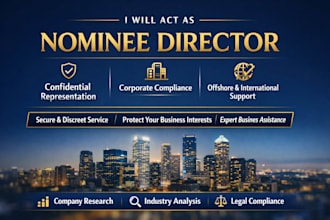 be your UK nominee director and shareholder for offshore company