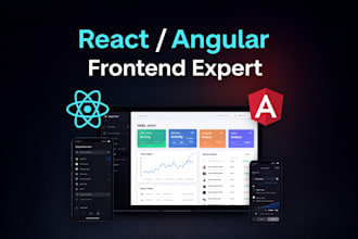 build a modern responsive frontend using react or angular