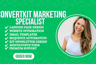 be convertkit email marketing expert newsletter kit landing page email template