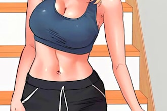 draw an anime nsfw art
