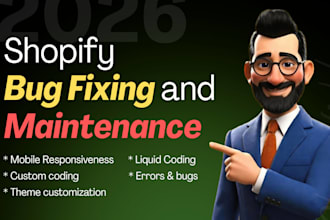 do shopify bug fixing and shopify custom coding