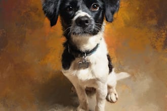 draw pet portrait with disney style