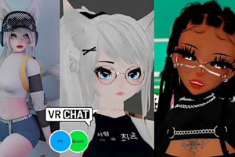 vrchat avatar military avatar furry avatar with facial  expression for streaming