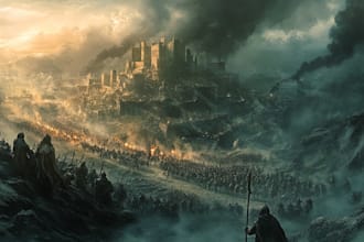 create fantasy landscape illustrations
