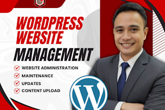 be your wordpress manager for updates, fixes, and content