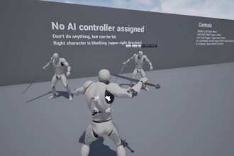 do unreal engine game ai system integration, blueprint scripting, aaa mechanics
