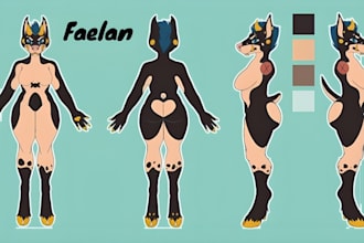 create furry reference sheet furry ref sheet nsfw ref sheet oc anthro character