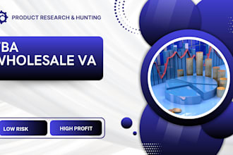 be your amazon fba wholesale VA for winning product research