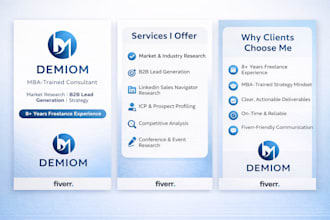 do b2b market research, lead generation, and linkedin sales navigator research