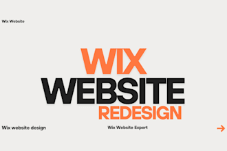 build wix website, redesign wix website and clone your wix website for brand