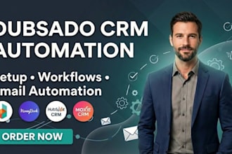 setup and automate your dubsado, honeybook, practice better, or moxie CRM