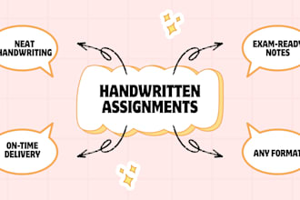write clean and readable handwritten assignments and notes