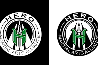 design modern attractive yoga boxing martial arts logo