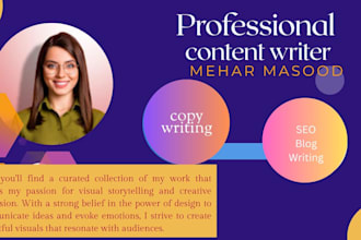 be professional content writer, SEO specialist and copy writer