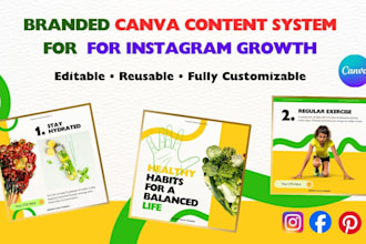 branded canva content system for instagram growth