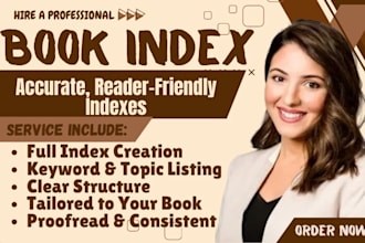 create a clear, professional book index that improves reader experience