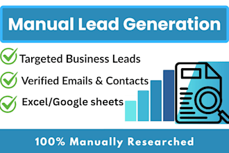 do manual lead generation and data collection