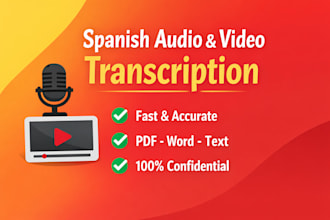 transcribe spanish audio and video accurately