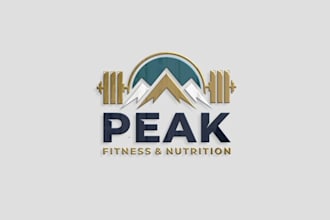 make fitness gym body building training logo design