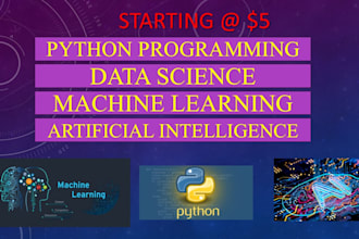 teach python, data science and machine learning