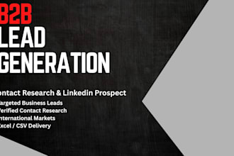 provide verified b2b leads and contact information