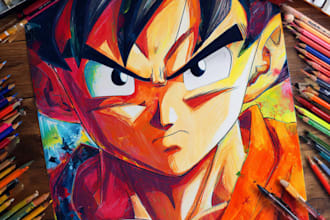 draw an amazing anime art for you
