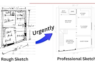 create autocad 2d floor plan urgently