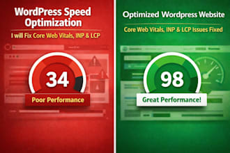 fix wordpress core web vitals inp, lcp, cls for faster rankings