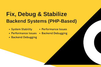 debug, fix, and optimize backend systems and PHP applications