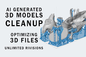 repair clean optimize ai generated 3d files for 3d printing