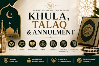 provide islamic nikah, khula, talaq, faskh and marital guidance