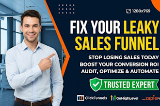 audit and fix your leaky sales funnel and email automation