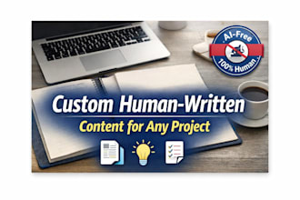 write human written academic research and professional content
