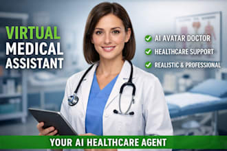 build 3d photorealistic ai avatar agent, ai metahuman, virtual medical assistant