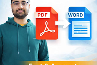 pdf to word conversion scanned and handwritten