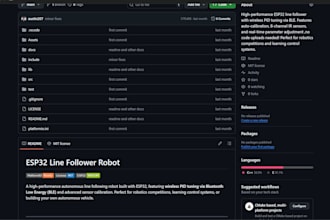 develop custom arduino or esp32 firmware code for  projects