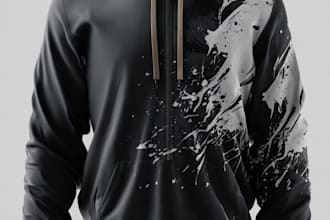 design a hoodie in a modern and trendy style